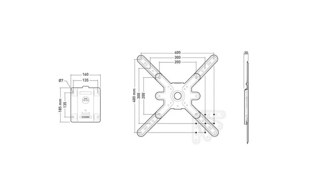 ERARD Support mural fixe E 043040